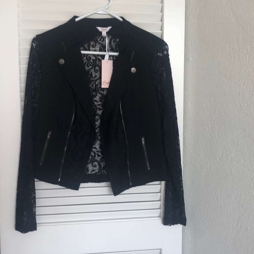Candies Lace Moto Jacket/Blazer